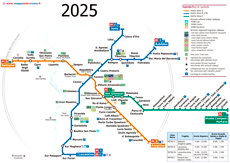 mappa metro Roma Gennaio 2025