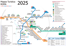 Mappa turistica di Roma 2025